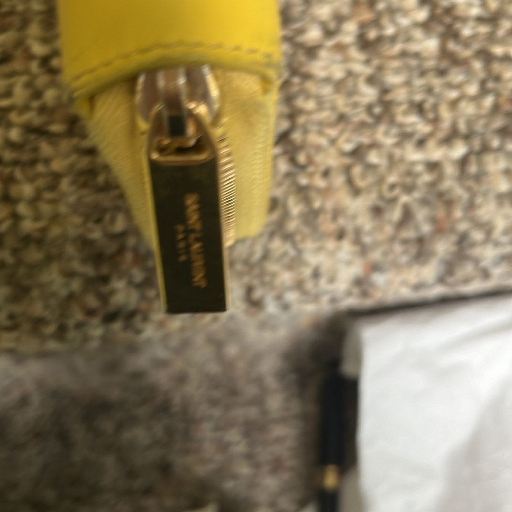 Saint Laurent Authentic Yellow Zip Around Long Wallet good used condition. - Picture 8 of 8